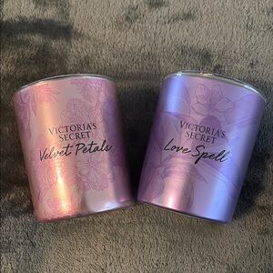 Victoria's Secret Pink and Purple Candle Duo